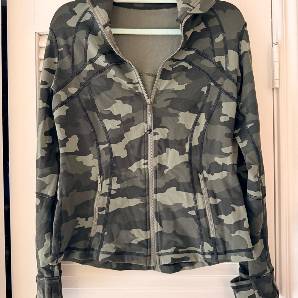 Lululemon Green Camo Define Jacket